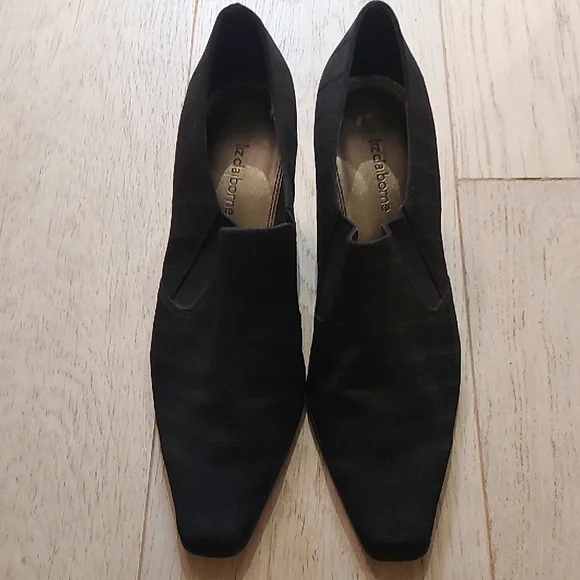 Liz Claiborne Shoes Liz Claiborne Black Flats Classic Slipon